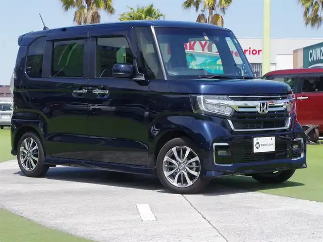 ホンダ Ｎ ＢＯＸ カスタム L 千葉県 2023(令5)年 2.1万km ミッドナイトブルービームM ホンダセンシング/・衝突軽減ブレーキ（CMBS）/・車線維持支援システム（LKAS）/・アダプティブクルーズコントロール（ACC）/・後方誤発進抑制機能/・誤発進抑制機能/両側パワースライドドア/純正メモリーナビ/地デジTV/【DVD/CD再生機能　Bluetooth接続】/バックカメラ/ドライブレコーダー（前後撮影）【HDR965GW】/ETC/LEDヘッドライト/フォグライト/ウインカーミラー/リアコーナーセンサー/純正15インチアルミホイル/サイド/カーテンエアバッグ/Honda スマートキー
