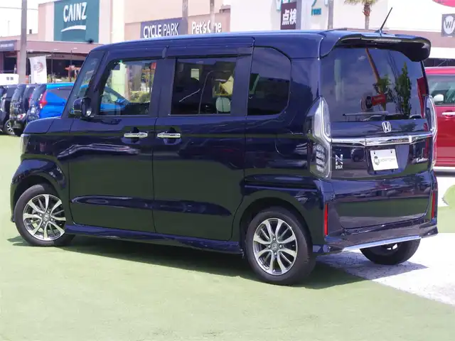 ホンダ Ｎ ＢＯＸ カスタム L 千葉県 2023(令5)年 2.1万km ミッドナイトブルービームM ホンダセンシング/・衝突軽減ブレーキ（CMBS）/・車線維持支援システム（LKAS）/・アダプティブクルーズコントロール（ACC）/・後方誤発進抑制機能/・誤発進抑制機能/両側パワースライドドア/純正メモリーナビ/地デジTV/【DVD/CD再生機能　Bluetooth接続】/バックカメラ/ドライブレコーダー（前後撮影）【HDR965GW】/ETC/LEDヘッドライト/フォグライト/ウインカーミラー/リアコーナーセンサー/純正15インチアルミホイル/サイド/カーテンエアバッグ/Honda スマートキー
