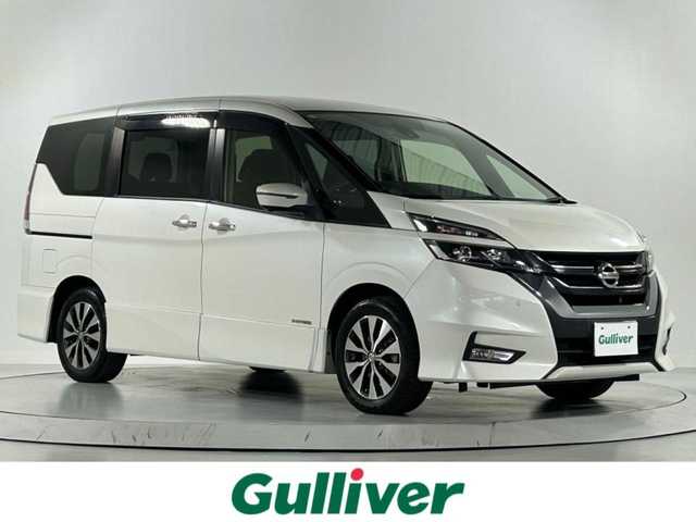 日産 セレナ ハイウェイスターVセレクションⅡ 佐賀県 2018(平30)年 5.3万km ブリリアントホワイトパール ワンオーナー/純正９インチナビ/フルセグTV/CD/DVD/SD/BT/AM/FM/フリップダウンモニター/両側パワースライドドア/全方位カメラ/自動駐車システム/衝突被害軽減装置/車線逸脱警報/コーナーセンサー/クルーズコントロール/ＬＥＤヘッドライト/純正16インチアルミホイール/フロアマット/ウォークスルー/プッシュスタート