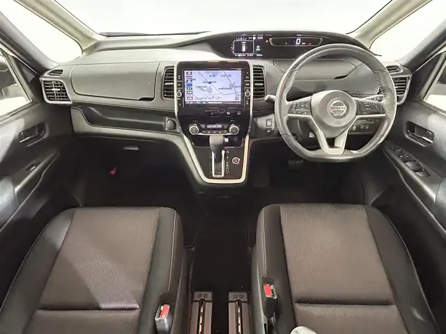日産 セレナ ハイウェイスターVセレクションⅡ 佐賀県 2018(平30)年 5.3万km ブリリアントホワイトパール ワンオーナー/純正９インチナビ/フルセグTV/CD/DVD/SD/BT/AM/FM/フリップダウンモニター/両側パワースライドドア/全方位カメラ/自動駐車システム/衝突被害軽減装置/車線逸脱警報/コーナーセンサー/クルーズコントロール/ＬＥＤヘッドライト/純正16インチアルミホイール/フロアマット/ウォークスルー/プッシュスタート