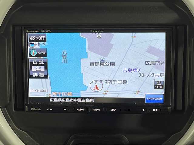 マツダ フレア クロスオーバー ハイブリッド XG 広島県 2021(令3)年 6.3万km クールカーキパールメタリック 社外ナビ/バックカメラ/衝突軽減ブレーキ/シートヒーター/コーナーセンサー/レーンキープアシスト/オートライト/オートハイビーム/踏み間違い防止/ＥＴＣ/前後ドライブレコーダー/純正15インチＡＷ/フルセグテレビ