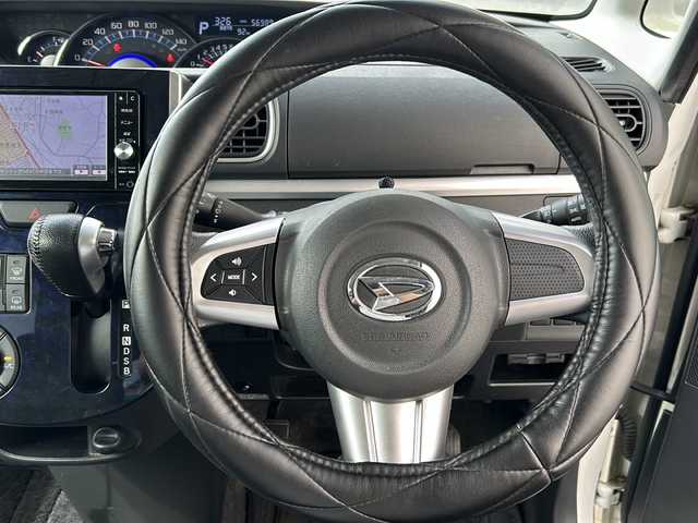 ダイハツ タント カスタム RS トップED SAⅡ 茨城県 2016(平28)年 5.7万km パールホワイトⅢ 純正ＳＤナビ/バックカメラ/ＥＴＣ/フルセグＴＶ/Ｂｌｕｅｔｏｏｔｈ/ＣＤ/ＤＶＤ　/コーナーセンサー/ＬＥＤヘッドライト/両側パワースライドドア/純正フロアマット/純正アルミホイール/ドアバイザー