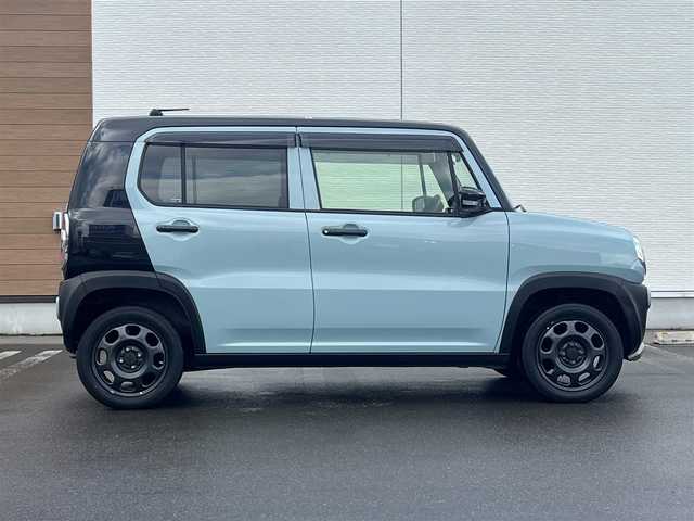 スズキ ハスラー タフワイルド 秋田県 2018(平30)年 8.1万km オフブルーメタリック/ブラック 2トーン ４WD/デュアルカメラブレーキサポート/社外メモリナビ（DVD/CD/BT/AM/FM/USB）/ワンセグ（走行中視聴可能）/スマートキー/アイドリングストップ/プッシュスタート/レーンキープアシスト/ダウンヒルアシストコントロール/ステアリングスイッチ/前席シートヒーター/ドライブレコーダー/ETC/ルーフレール/社外フロアマット/社外ドアバイザー/オートライト/オートエアコン/パワーステアリング/パワーウィンドウ/横滑り防止/盗難防止装置/寒冷地仕様/電動格納ウィンカーミラー/保証書/取扱説明書/記録簿/スペアキー×１