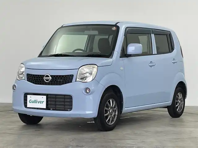日産 モコ S 群馬県 2013(平25)年 6.3万km エアブルーメタリック 禁煙車　社外ナビ　バックカメラ　ワンセグ　ＣＤ再生機能　ドライブレコーダー　アイドリングストップ　リモコンキー　横滑り防止装置　ＡＢＳ　ヘッドライトレベライザー　パワーステアリング　パワーウィンドウ