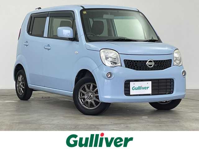 日産 モコ S 群馬県 2013(平25)年 6.3万km エアブルーメタリック 禁煙車　社外ナビ　バックカメラ　ワンセグ　ＣＤ再生機能　ドライブレコーダー　アイドリングストップ　リモコンキー　横滑り防止装置　ＡＢＳ　ヘッドライトレベライザー　パワーステアリング　パワーウィンドウ