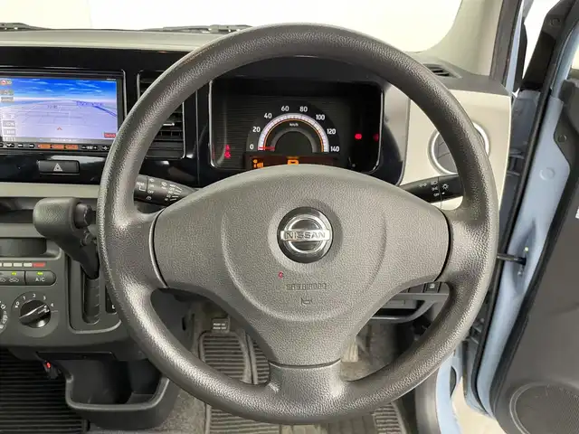 日産 モコ S 群馬県 2013(平25)年 6.3万km エアブルーメタリック 禁煙車　社外ナビ　バックカメラ　ワンセグ　ＣＤ再生機能　ドライブレコーダー　アイドリングストップ　リモコンキー　横滑り防止装置　ＡＢＳ　ヘッドライトレベライザー　パワーステアリング　パワーウィンドウ