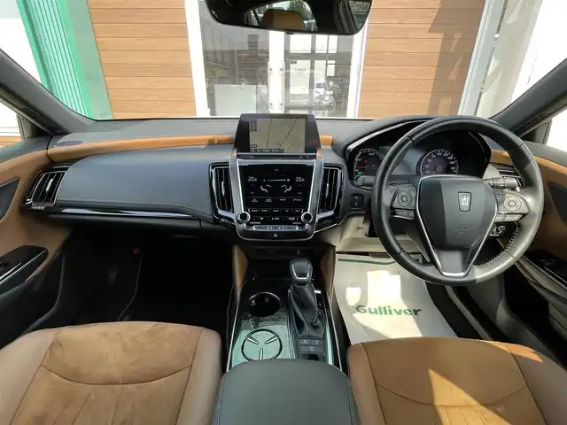 トヨタ クラウン ハイブリッド S エレガンススタイルⅡ 宮崎県 2020(令2)年 5.2万km ホワイトパールクリスタルシャイン 純正ナビ（フルセグTV/CD/DVD/）　/バックカメラ/BSM/クリアランスソナー/電動ハーフレザーシート/シートヒーター/追従式レーダークルーズコントロール　/ＥＴＣ　/純正フロアマット/純正１８ＡＷ/純正エアバックW＋サイド/オートＬＥＤライト　/フォグランプ　/スマートキー