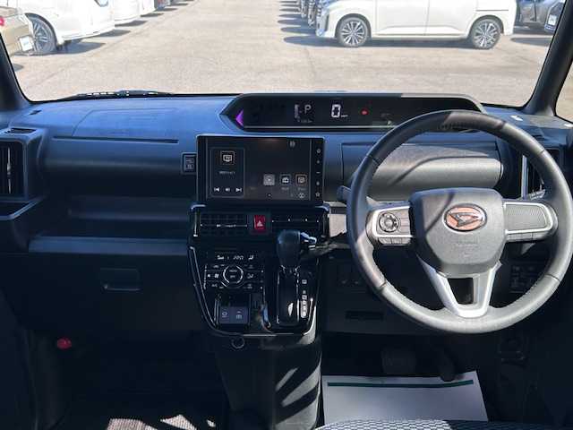 ダイハツ タント カスタム RS 大阪府 2022(令4)年 4.2万km ブラックマイカメタリック 純正9インチディスプレイオーディオ/バックカメラ/衝突被害軽減システム/レーンキープアシスト/コーナーセンサー/シートヒーター/純正アルミホイール/純正フロアマット/両側パワースライドドア/ハーフレザー/アイドリングストップ/LEDヘッドライト/スマートキー/プッシュスタートボタン