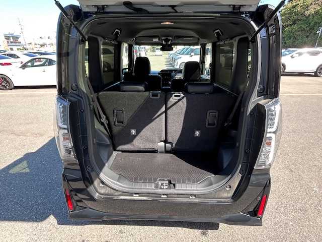 ダイハツ タント カスタム RS 大阪府 2022(令4)年 4.2万km ブラックマイカメタリック 純正9インチディスプレイオーディオ/バックカメラ/衝突被害軽減システム/レーンキープアシスト/コーナーセンサー/シートヒーター/純正アルミホイール/純正フロアマット/両側パワースライドドア/ハーフレザー/アイドリングストップ/LEDヘッドライト/スマートキー/プッシュスタートボタン