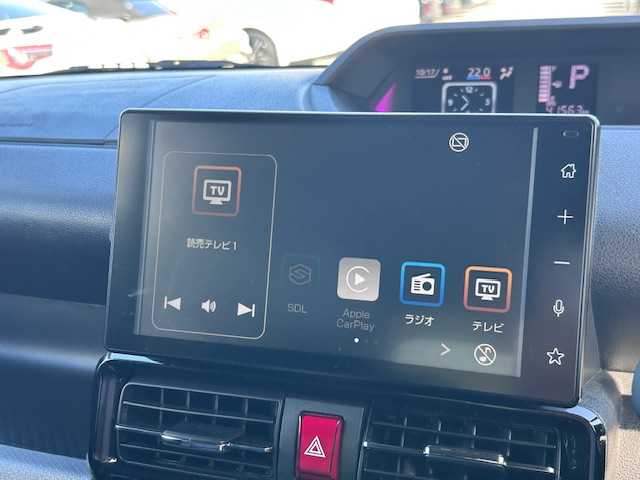 ダイハツ タント カスタム RS 大阪府 2022(令4)年 4.2万km ブラックマイカメタリック 純正9インチディスプレイオーディオ/バックカメラ/衝突被害軽減システム/レーンキープアシスト/コーナーセンサー/シートヒーター/純正アルミホイール/純正フロアマット/両側パワースライドドア/ハーフレザー/アイドリングストップ/LEDヘッドライト/スマートキー/プッシュスタートボタン