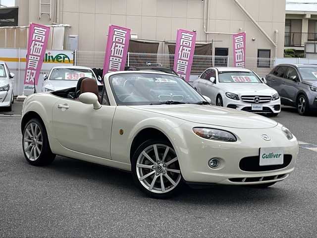 マツダ ロードスター RS 愛知県 2007(平19)年 10.7万km マーブルホワイト /禁煙//6速マニュアル//茶革シート//前席シートヒーター//社外オーディオ カロッツェリア/CD/ラジオ//革巻きステアリング//黒幌//ETC//純正17AW//アルミペダル//HIDヘッドライト//フォグランプ//キーレス//純正フロアマット//取扱説明書//保証書//記録簿H19H23-H27H29R2R6