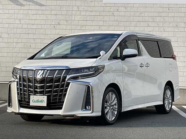 トヨタ アルファード S 山形県 2018(平30)年 6.9万km ホワイトパールクリスタルシャイン 禁煙車/Toyota Safety Sense P/・プリクラッシュセーフティ/・レーンディパーチャーアラート/・オートマチックハイビーム/・レーダークルーズコントロール/ブラインドスポットモニター/純正ナビ(CD.DVD.BT.SD.USB.AUX)/バックカメラ/フルセグ/JBLサウンド/純正フリップダウンモニター/両側パワースライドドア/ビルトインETC2.0/パーキングアシスト/クリアランスソナー/電動パーキングブレーキ/オートホールド/LEDヘッドライト/スタッドレスタイヤ積込み（AW付）
