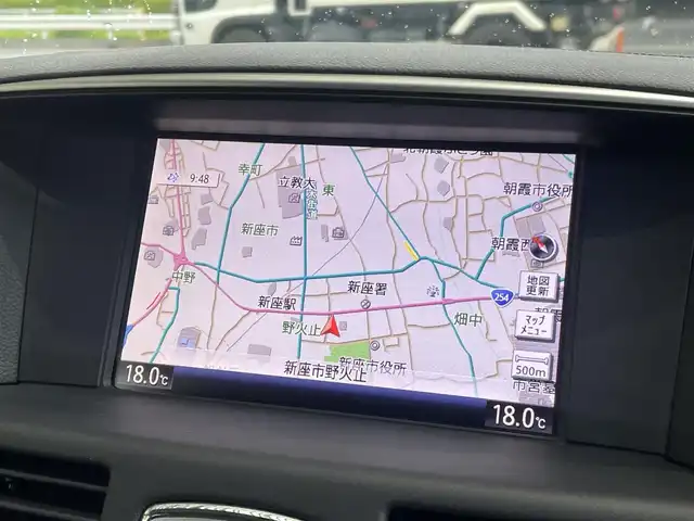 日産 フーガ ハイブリッド 埼玉県 2012(平24)年 10万km ブリリアントシルバー /純正HDDナビ//フルセグTV//バックカメラ//CD/DVD/Bluetooth//黒レザーシート//前2席パワーシート//前2席シートヒーター//前2席エアシート//インテリジェントクルーズコントロール//ビルトインETC//スマートキー×2//HIDヘッドライト//社外LEDフォグ//助手席オットマン//W.サイド.カーテンエアバッグ//ABS//横滑り防止装置//コーナーセンサー//革巻きステアリング//プライバシーガラス//純正18インチAW//新車時保証書//取扱説明書//ナビ取説