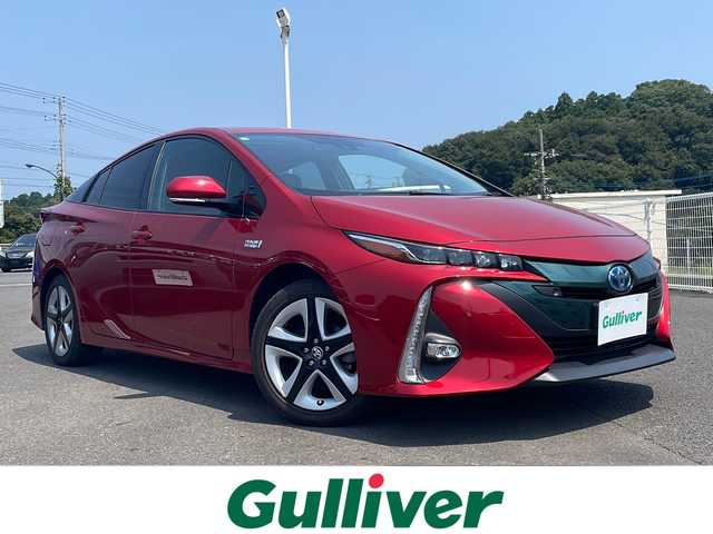 トヨタ プリウス ＰＨＶ A 茨城県 2017(平29)年 5万km センシュアルレッドマイカ JBLサウンド/純正ナビ/【フルセグTV/Bluetooth】/バックカメラ/前後ドライブレコーダー/レーダークルーズコントロール/プリクラッシュセーフティ/クリアランスソナー/前席シートヒーター/純正17インチAW/ビルトインETC2.0/純正フロアマット/スマートキー/プッシュスタート