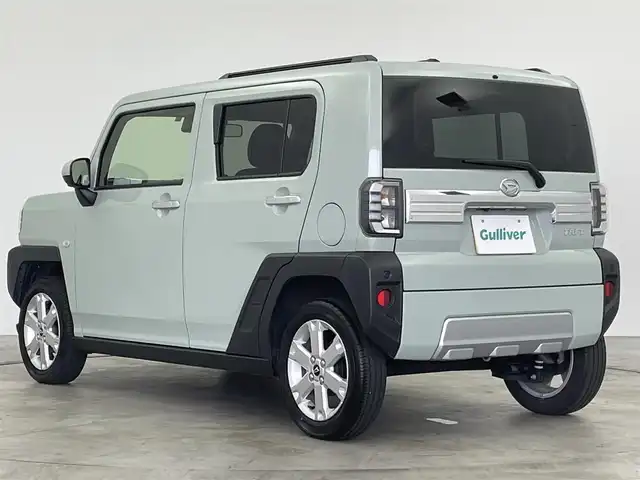 ダイハツ タフト G クロムベンチャー 群馬県 2023(令5)年 1.6万km セラミックグリーンM 社外7インチナビ/パノラマモニター/オートハイビーム/LEDヘッドライト/シートヒーター/純正15インチアルミホイール/ステアリングリモコン/電子パーキング/オートブレーキホールド/コーナーセンサー/スマートキー/禁煙車/ガラスルーフ/プッシュスタート/アイドリングストップ/スペアキー/純正フロアマット/フルセグテレビ