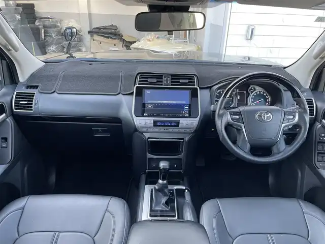 トヨタ ランドクルーザー プラド TX 富山県 2021(令3)年 4.9万km ブラック ４WD/ワンオーナー/サンルーフ/モデリスタエアロ/社外8インチナビ/フルセグＴＶ/Bluetooth/DVD再生/バックカメラ/レーダークルーズコントロール/レーンキープアシスト/オートマチックハイビーム/革調シートカバー/ステアリングスイッチ/コーナーセンサー/LEDオートライト/ＬＥＤフォグライト