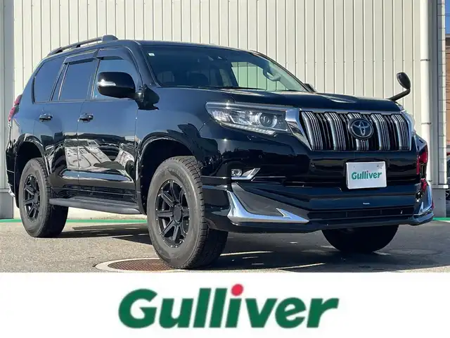 トヨタ ランドクルーザー プラド TX 富山県 2021(令3)年 4.9万km ブラック ４WD/ワンオーナー/サンルーフ/モデリスタエアロ/社外8インチナビ/フルセグＴＶ/Bluetooth/DVD再生/バックカメラ/レーダークルーズコントロール/レーンキープアシスト/オートマチックハイビーム/革調シートカバー/ステアリングスイッチ/コーナーセンサー/LEDオートライト/ＬＥＤフォグライト