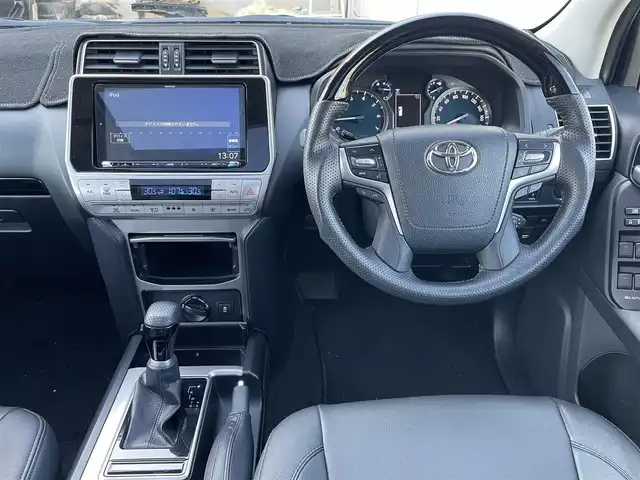 トヨタ ランドクルーザー プラド TX 富山県 2021(令3)年 4.9万km ブラック ４WD/ワンオーナー/サンルーフ/モデリスタエアロ/社外8インチナビ/フルセグＴＶ/Bluetooth/DVD再生/バックカメラ/レーダークルーズコントロール/レーンキープアシスト/オートマチックハイビーム/革調シートカバー/ステアリングスイッチ/コーナーセンサー/LEDオートライト/ＬＥＤフォグライト