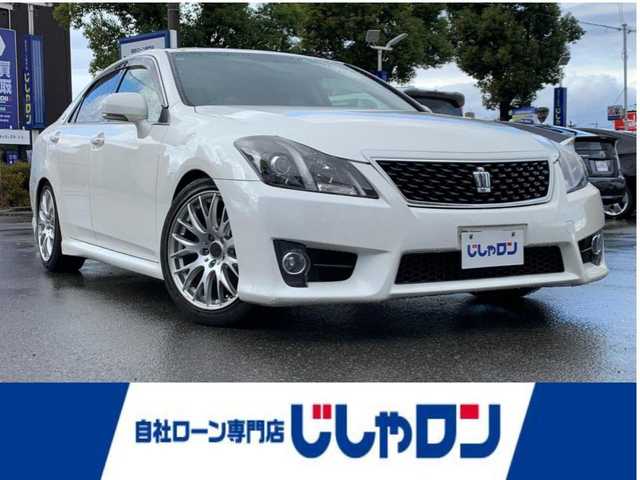トヨタ クラウン アスリート プレミアムエディション 福井県 2012(平24)年 11.9万km ホワイトパールクリスタルシャイン (株)IDOMが運営する【じしゃロン福井店】の自社ローン対象車両になります。こちらは現金ご利用時の価格です。自社ローンご希望の方は別途その旨お申付け下さい。/純正ナビ（CD・DVD・BT接続可）/フルセグテレビ/バックカメラ/ビルトインETC/パワーシート（D席・N席）/シートヒーター（D席・N席）/エアシート（D席・N席）/クルーズコントロール/TEIN車高調