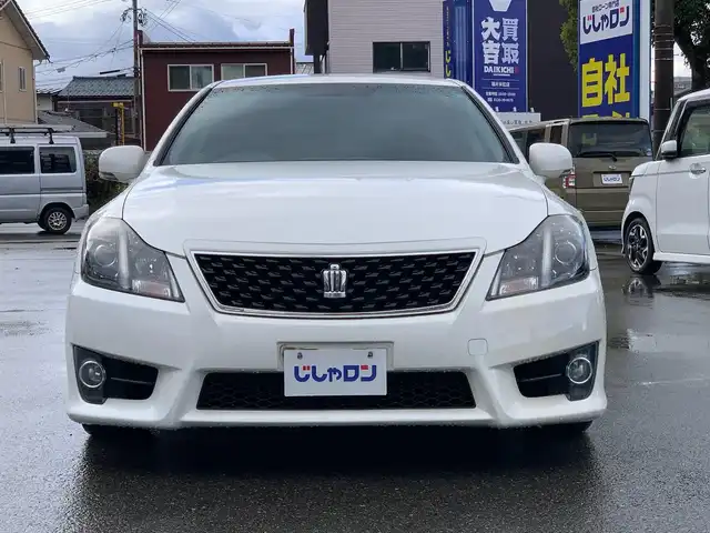 トヨタ クラウン アスリート プレミアムエディション 福井県 2012(平24)年 11.9万km ホワイトパールクリスタルシャイン (株)IDOMが運営する【じしゃロン福井店】の自社ローン対象車両になります。こちらは現金ご利用時の価格です。自社ローンご希望の方は別途その旨お申付け下さい。/純正ナビ（CD・DVD・BT接続可）/フルセグテレビ/バックカメラ/ビルトインETC/パワーシート（D席・N席）/シートヒーター（D席・N席）/エアシート（D席・N席）/クルーズコントロール/TEIN車高調