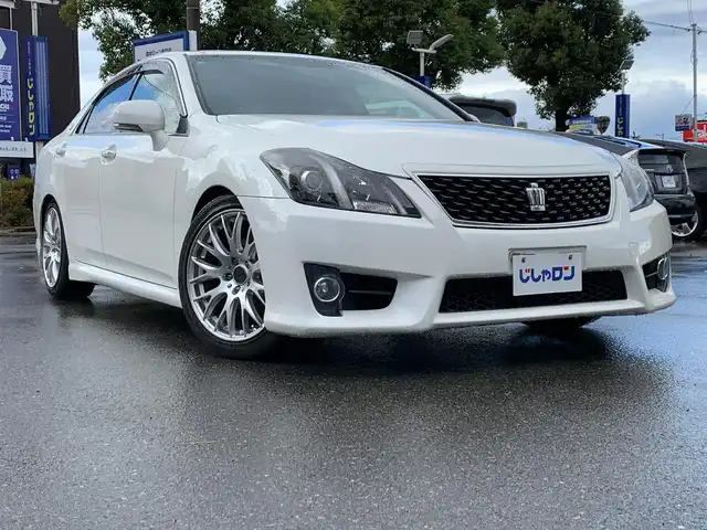 トヨタ クラウン アスリート プレミアムエディション 福井県 2012(平24)年 11.9万km ホワイトパールクリスタルシャイン (株)IDOMが運営する【じしゃロン福井店】の自社ローン対象車両になります。こちらは現金ご利用時の価格です。自社ローンご希望の方は別途その旨お申付け下さい。/純正ナビ（CD・DVD・BT接続可）/フルセグテレビ/バックカメラ/ビルトインETC/パワーシート（D席・N席）/シートヒーター（D席・N席）/エアシート（D席・N席）/クルーズコントロール/TEIN車高調