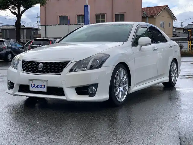 トヨタ クラウン アスリート プレミアムエディション 福井県 2012(平24)年 11.9万km ホワイトパールクリスタルシャイン (株)IDOMが運営する【じしゃロン福井店】の自社ローン対象車両になります。こちらは現金ご利用時の価格です。自社ローンご希望の方は別途その旨お申付け下さい。/純正ナビ（CD・DVD・BT接続可）/フルセグテレビ/バックカメラ/ビルトインETC/パワーシート（D席・N席）/シートヒーター（D席・N席）/エアシート（D席・N席）/クルーズコントロール/TEIN車高調