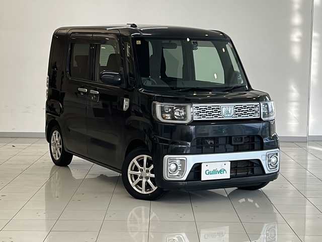 ダイハツ ウェイク X SA 新潟県 2014(平26)年 9.5万km ブラックマイカメタリック 4WD/社外SDナビ(AVN134MW)/CD/ワンセグテレビ/バックカメラ/ETC/ドライブレコーダー/衝突被害軽減ブレーキ/ベンチシート/運転席シートヒーター /片側パワースライドドア/ステアリングスイッチ/スマートキー/プッシュスタート/LEDヘッドライト/オートライト/フォグランプ/純正14インチアルミホイール