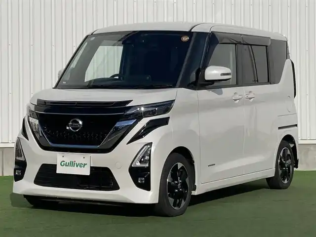 日産 ルークス HWS X プロパイロットED 香川県 2021(令3)年 2.8万km ホワイトパール 登録時走行距離：27650km/純正9型ナビ/全方位カメラ/両側パワースライドドア/エマージェンシーブレーキ/レーンキープアシスト/レーダークルーズコントロール/クリアランスソナー/電子パーキングブレーキ/LEDヘッドライト/オートライト/フォグランプ/サーキュレーター/ロールサンシェード/ドライブレコーダー/ビルトインETC/プッシュスタート/スマートキー/スペアキー