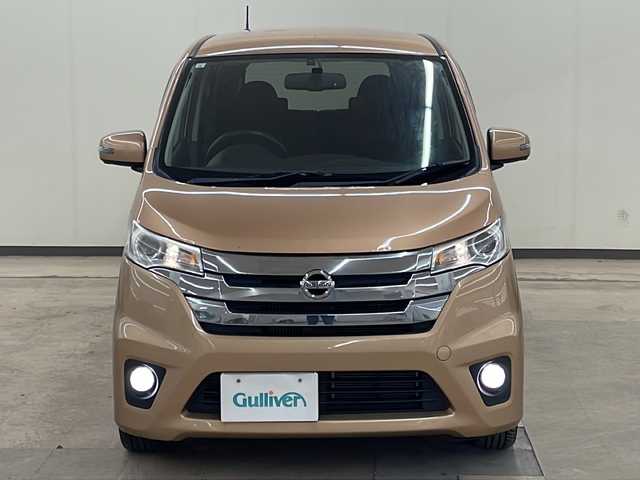 日産 デイズ ハイウェイスターG ターボ 道東・釧路十勝 2015(平27)年 10.7万km ピンクゴールドM ４WD/純正SDナビ/DVD・BT/フルセグTV/ETC/車外カメラ（バック・全周囲）/スマートキー/スペアキー（1本）/ベンチシート/保証書/取扱説明書