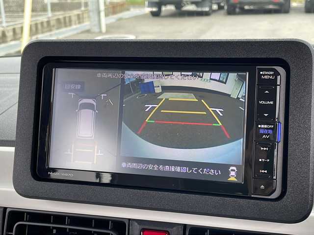 ダイハツ ムーヴ キャンバス ストライプス G 山口県 2024(令6)年 0.1万km シャイニングホワイトパール/レイクブルーメタリック 純正SDナビ　【NMZK-W67D】/・Bluetooth接続/・フルセグTV/・アラウンドビューモニター/・DVD再生機能有/スマートアシスト/・衝突軽減ブレーキ/・ふらつき警報/・車線逸脱警報/・先行車発進お知らせ機能/・標識認識機能/・アダプティブクルーズコントロール/・レーンキープコントロール/・コーナーセンサー/・オートハイビーム/シートヒーター/スマートキー/プッシュスタート/スペアキー1本/USB入力端子/両側パワースライドドア/純正14インチアルミホイール/ウィンカーミラー/ロック連動自動開閉ドアミラー/Ｄ席/Ｎ席ホットドリンクホルダー/電子パーキングブレーキ/オートブレーキホールド/スマートキー/イモビライザー/プッシュスタート/後席ＩＳＯＦＩＸシート/ＵＶカットプライバシーガラス/ＬＥＤヘッドライト/ＬＥＤフォグランプ/ＬＥＤリアコンビネーションランプ/分割可倒式リアシート/マルチインフォメーションディスプレイ/シートアンダートレー