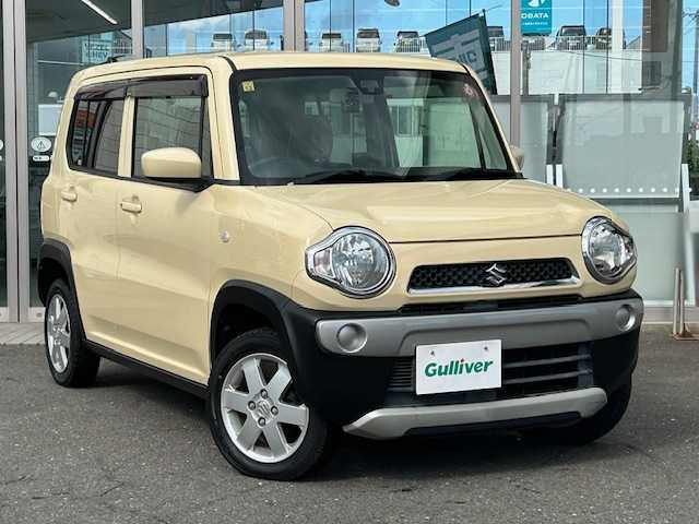 スズキ ハスラー G 青森県 2016(平28)年 8.5万km シフォンアイボリーM レーダーブレーキサポート/4WD/社外ナビ（フルセグ/バックカメラ）/D/N席シートヒーター/グリップコントロールスイッチ/ヒルディセントコントロールスイッチ/ライトレベライザー/社外夏タイヤ積込/取扱説明書