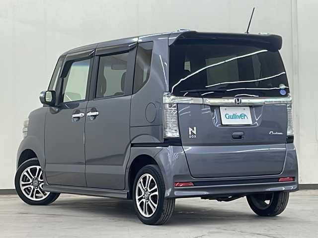 ホンダ Ｎ ＢＯＸ カスタム G Lパッケージ 道央・札幌 2015(平27)年 4.4万km ポリッシュドメタルメタリック /4WD//純正SDナビ/（CD/DVD/SD/BT/ラジオ/フルセグ）//社外エンジンスターター//ステアリングスイッチ//オートエアコン//オートライト//フォグライト//シートヒーター（運転席、助手席）//ETC//片側パワースライドドア