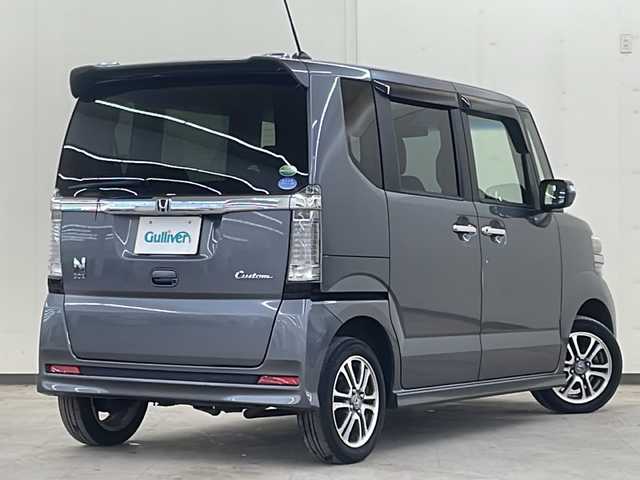 ホンダ Ｎ ＢＯＸ カスタム G Lパッケージ 道央・札幌 2015(平27)年 4.4万km ポリッシュドメタルメタリック /4WD//純正SDナビ/（CD/DVD/SD/BT/ラジオ/フルセグ）//社外エンジンスターター//ステアリングスイッチ//オートエアコン//オートライト//フォグライト//シートヒーター（運転席、助手席）//ETC//片側パワースライドドア