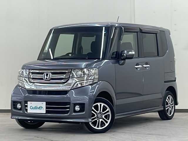 ホンダ Ｎ ＢＯＸ カスタム G Lパッケージ 道央・札幌 2015(平27)年 4.4万km ポリッシュドメタルメタリック /4WD//純正SDナビ/（CD/DVD/SD/BT/ラジオ/フルセグ）//社外エンジンスターター//ステアリングスイッチ//オートエアコン//オートライト//フォグライト//シートヒーター（運転席、助手席）//ETC//片側パワースライドドア