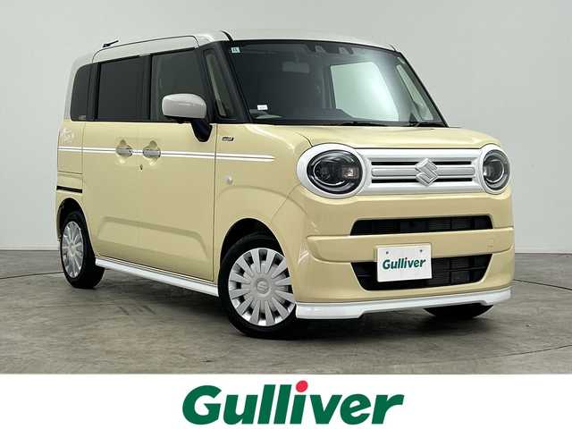 スズキ ワゴンＲ スマイル HYBRID S リミテッド 三重県 2024(令6)年 1.4万km ベージュⅡ /禁煙車//純正ナビ/・フルセグ・Bluetooth・CD・DVD・USB・AppleCarPlay・AndroidAuto//全方位モニター//両側パワースライドドア//運転席シートヒーター//衝突軽減//レーンキープアシスト//ステアリングスイッチ//ETC//LEDヘッドライト//オートライト//純正デカールセット//純正フルエアロ（F・S・R）//スマートキー//プッシュスタート