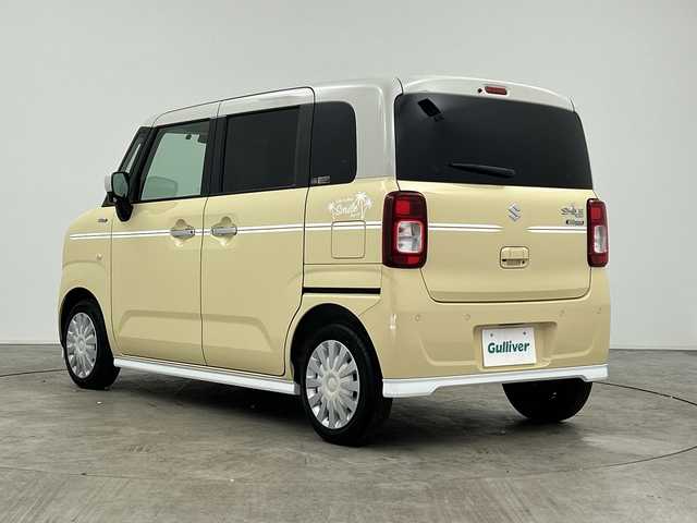 スズキ ワゴンＲ スマイル HYBRID S リミテッド 三重県 2024(令6)年 1.4万km ベージュⅡ /禁煙車//純正ナビ/・フルセグ・Bluetooth・CD・DVD・USB・AppleCarPlay・AndroidAuto//全方位モニター//両側パワースライドドア//運転席シートヒーター//衝突軽減//レーンキープアシスト//ステアリングスイッチ//ETC//LEDヘッドライト//オートライト//純正デカールセット//純正フルエアロ（F・S・R）//スマートキー//プッシュスタート