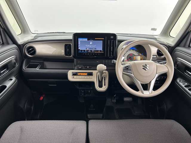 スズキ ワゴンＲ スマイル HYBRID S リミテッド 三重県 2024(令6)年 1.4万km ベージュⅡ /禁煙車//純正ナビ/・フルセグ・Bluetooth・CD・DVD・USB・AppleCarPlay・AndroidAuto//全方位モニター//両側パワースライドドア//運転席シートヒーター//衝突軽減//レーンキープアシスト//ステアリングスイッチ//ETC//LEDヘッドライト//オートライト//純正デカールセット//純正フルエアロ（F・S・R）//スマートキー//プッシュスタート