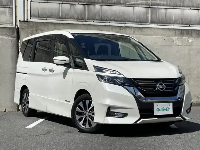 日産 セレナ ハイウェイスター Vセレクション 愛知県 2018(平30)年 8万km ブリリアントホワイトパール プロパイロット/両側パワースライドドア/純正ナビ/フルセグTV・Bluetooth・CD・DVD・AM・FM/純正フリップダウンモニター/バックカメラ/アラウンドビューモニター/インテリジェントルームミラー/インテリジェントエマージェンシーブレーキ/インテリジェントパーキングアシスト/踏み間違え衝突防止アシスト（前後方）/車線逸脱防止警報/アダプティブLEDヘッドライトシステム/ハイビームアシスト/クリアランスソナー/フォグランプ/ビルトインETC/スマートキー/プッシュスタート/純正フロアマット/純正ドアバイザー/取扱説明書/保証書/スペアスマートキー