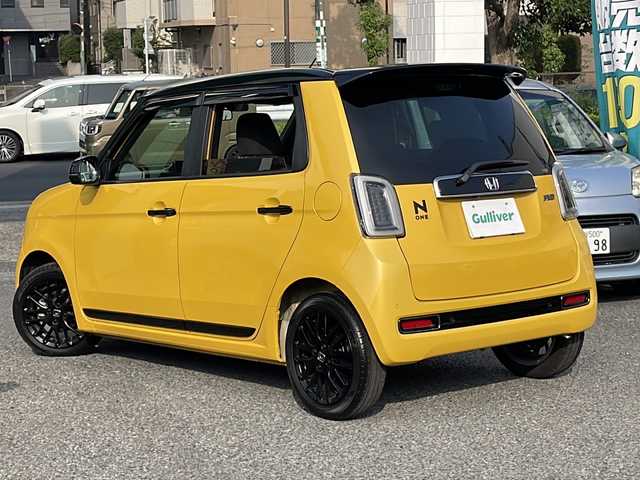 ホンダ Ｎ ＯＮＥ RS 東京都 2021(令3)年 0.5万km プレミアムイエローパールⅡ ワンオーナー　/純正８型ナビ（フルセグＴＶ）　/バックカメラ　/前後ドライブレコーダー　/ＥＴＣ　/ＡＣＣ　/コーナーセンサー　/衝突被害軽減ブレーキ　/レーンキープ　/パドルシフト　/シートヒーター　/純正１５インチＡＷ