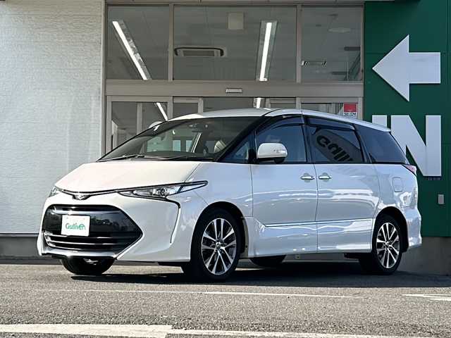 トヨタ エスティマ アエラス プレミアム 愛知県 2017(平29)年 6.6万km ホワイトパールクリスタルシャイン ワンオーナー/4WD/ＳＯＲＥＸヒッチメンバー/純正SDナビ/両側パワースライドドア/フリップダウンモニター/純正LEDヘッドライト/純正18アルミ/D席パワーシート/クルーズコントロール/バックカメラ/フルセグＴＶ/Ｂｌｕｅｔｏｏｔｈ/オートハイビーム/ＨＤＭＩ入力/ドアバイザー/ウィンカーミラー/保証書/取扱説明書/記録簿R6