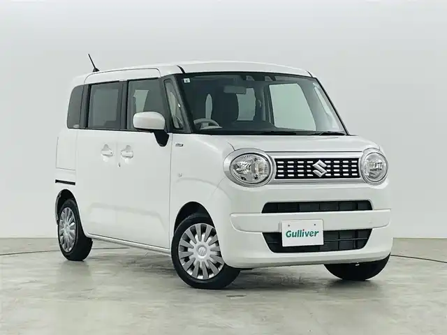 スズキ ワゴンＲ スマイル HYBRID S 福島県 2024(令6)年 0.5万km ピュアホワイトP スズキセーフティサポート/・デュアルセンサーブレーキサポート/・車線逸脱警報機能/コーナーセンサー/両側パワースライドドア/運転席シートヒーター/ハロゲンヘッドライト/・オートライト/・ヘッドライトレベライザー/チルトステアリング/純正フロアマット/ABS/横滑り防止装置/アイドリングストップ/盗難防止装置/電動格納ミラー/プッシュスタート/・スマートキー/・スペアキー
