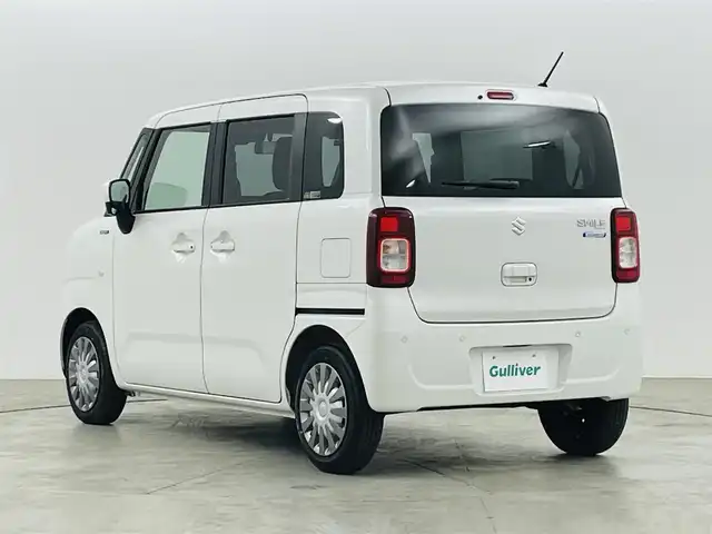 スズキ ワゴンＲ スマイル HYBRID S 福島県 2024(令6)年 0.5万km ピュアホワイトP スズキセーフティサポート/・デュアルセンサーブレーキサポート/・車線逸脱警報機能/コーナーセンサー/両側パワースライドドア/運転席シートヒーター/ハロゲンヘッドライト/・オートライト/・ヘッドライトレベライザー/チルトステアリング/純正フロアマット/ABS/横滑り防止装置/アイドリングストップ/盗難防止装置/電動格納ミラー/プッシュスタート/・スマートキー/・スペアキー