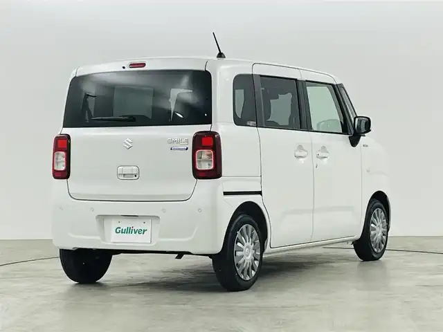 スズキ ワゴンＲ スマイル HYBRID S 福島県 2024(令6)年 0.5万km ピュアホワイトP スズキセーフティサポート/・デュアルセンサーブレーキサポート/・車線逸脱警報機能/コーナーセンサー/両側パワースライドドア/運転席シートヒーター/ハロゲンヘッドライト/・オートライト/・ヘッドライトレベライザー/チルトステアリング/純正フロアマット/ABS/横滑り防止装置/アイドリングストップ/盗難防止装置/電動格納ミラー/プッシュスタート/・スマートキー/・スペアキー