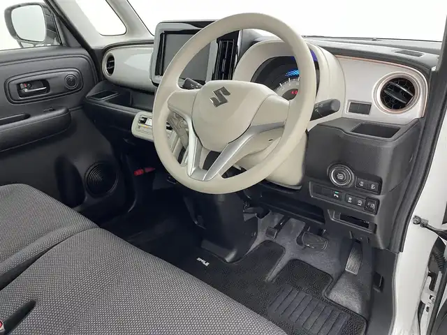 スズキ ワゴンＲ スマイル HYBRID S 福島県 2024(令6)年 0.5万km ピュアホワイトP スズキセーフティサポート/・デュアルセンサーブレーキサポート/・車線逸脱警報機能/コーナーセンサー/両側パワースライドドア/運転席シートヒーター/ハロゲンヘッドライト/・オートライト/・ヘッドライトレベライザー/チルトステアリング/純正フロアマット/ABS/横滑り防止装置/アイドリングストップ/盗難防止装置/電動格納ミラー/プッシュスタート/・スマートキー/・スペアキー