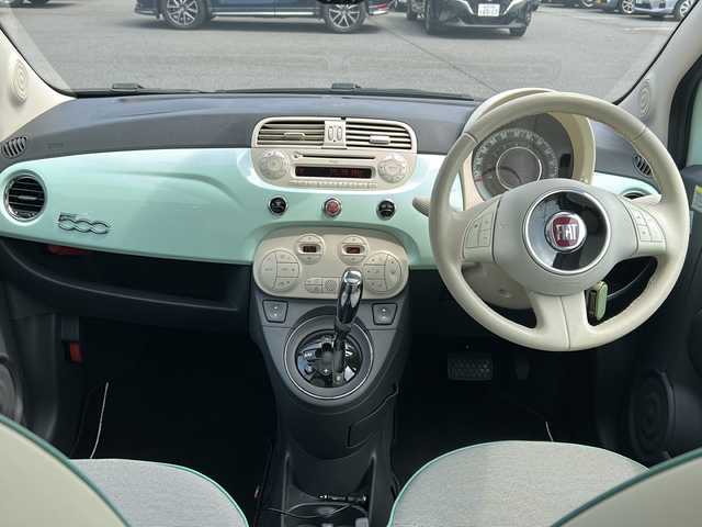 フィアット ５００ メンティーナ 長野県 2015(平27)年 2.6万km 緑 純正オーディオ/CD AM FM/コーナーセンサー(後)/ガラスルーフ/リモコンキー/横滑り防止装置/ドライブレコーダー/冬タイヤ積み込み有り/フロアマット