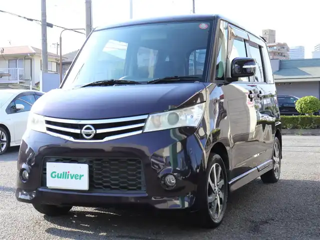 日産 ルークス ハイウェイスター 神奈川県 2013(平25)年 8.4万km アメジストパープル 社外メモリナビ/フルセグテレビ/バックカメラ/ドアバイザー/プッシュスタート/片側パワースライドドア/HID純正ヘッドライト/Bluetoothオーディオ/純正フロアマット/純正14インチAW/保証書/取説/記録簿(H25/27/28/30/R2/4/5/7)/スペアキー