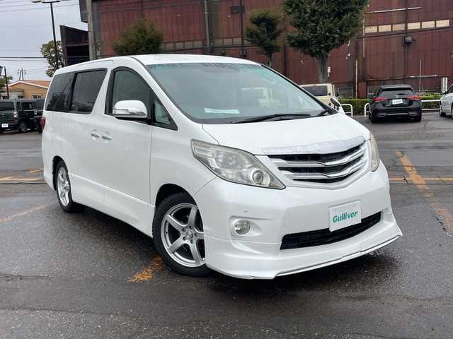 トヨタ アルファード 350S 新潟県 2009(平21)年 8.8万km ホワイトパールクリスタルシャイン ウッドコンビステアリング/ステアリングリモコン/AFS/フルセグ/バックカメラ/電格ミラー/ウィンカーミラー/両側パワースライドドア