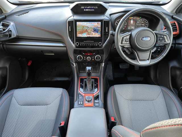 スバル フォレスター ハイブリッド X－ブレイク 福井県 2021(令3)年 5.2万km マグネタイトグレーメタリック ワンオーナー/４WD/純正HDDナビ/・Bluetooth/CD/DVD/TV/USB入力端子/ipod/AUX/社外ビルトインETC/バック、サイドカメラ/純正フロアマット/パワーシートD+N席/ハーフレザーシート/シートヒーター全席/ハンドルヒーター/純正17インチAW/AFS /コーナーセンサー後のみ/レーンキープアシスト/LEDオートライト/フォグランプ/エアバックW+サイド/衝突被害軽減システム/ドアバイザー/社外スタッドレスタイヤ積込み/スペアキー１本/シートメモリー