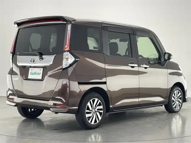 トヨタ ルーミー カスタムG 愛知県 2023(令5)年 2.5万km プラムブラウンパールクリスタルシャイン 純正９型ナビ　全方位カメラ　両側パワスラ　禁煙　フルセグ　DVD　スマアシ　追従クルコン　ドラレコ　ETC　コーナーセンサー　LEDオートライト　フォグ　オートハイビーム　USB　衝突軽減　純正マット　Bluetooth　アイドリングストップ　スマートキー　プッシュスタート