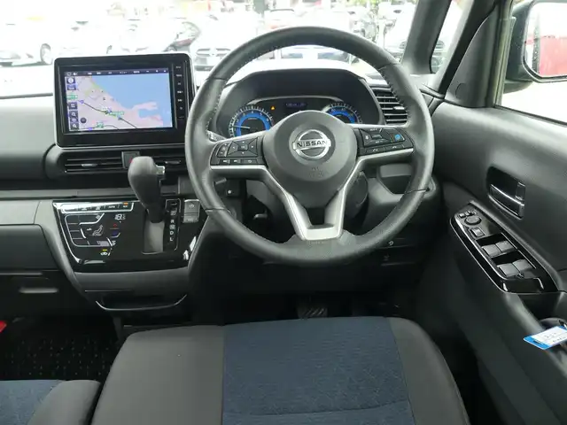 日産 ルークス HWS Gターボ プロパイロットED 千葉県 2022(令4)年 1万km ブラック エマージェンシーブレーキ/プロパイロット/インテリジェントクルーズコントロール/ハンズフリー両側パワースライドドア/純正コネクトナビ/地デジTV/【Bluetooth接続】/アラウンドビューモニター/ドライブレコーダー（DH5-D）/革巻きステアリング/ステアリングスイッチ/LEDヘッドライト/フォグライト/ウインカーミラー/コーナーセンサー/純正15インチアルミホイル/サイド/カーテンエアバッグ/インテリジェントキー